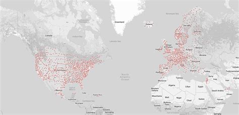 Tesla Updates Supercharger Map With Many New Upcoming Stations And