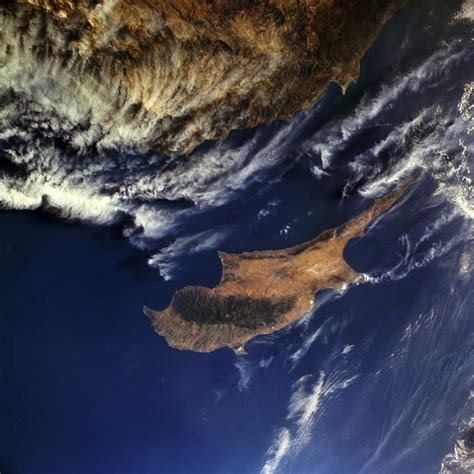 Satellite Image Of Cyprus Image Free Stock Photo Public Domain