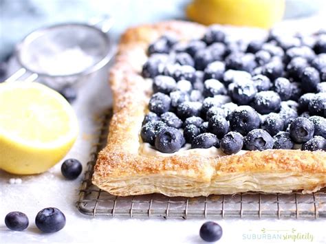 Heavenly Blueberry Tart With Puff Pastry Suburban Simplicity