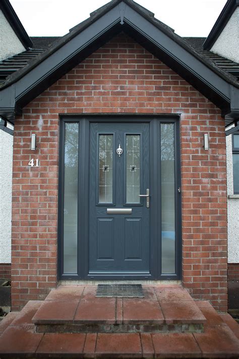 Virtuoso Composite Door In Anthracite Grey Colour Clifton Style