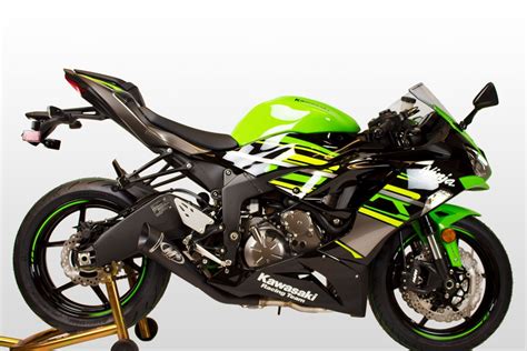 2009-2023 Kawasaki ZX-6R Full System GP19 Black – Shop M4 Exhaust