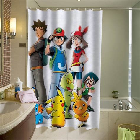 Pokemon Shower Curtain Pokemon Shower Curtain