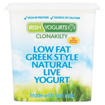 Irish Yogurts Clonakilty 0 Fat Greek Style Live Yogurt With Strawberry