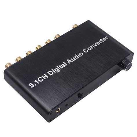 Le Noir D Codeur Audio Num Rique Ch Spdif Coaxial Vers Rca Dts Ac