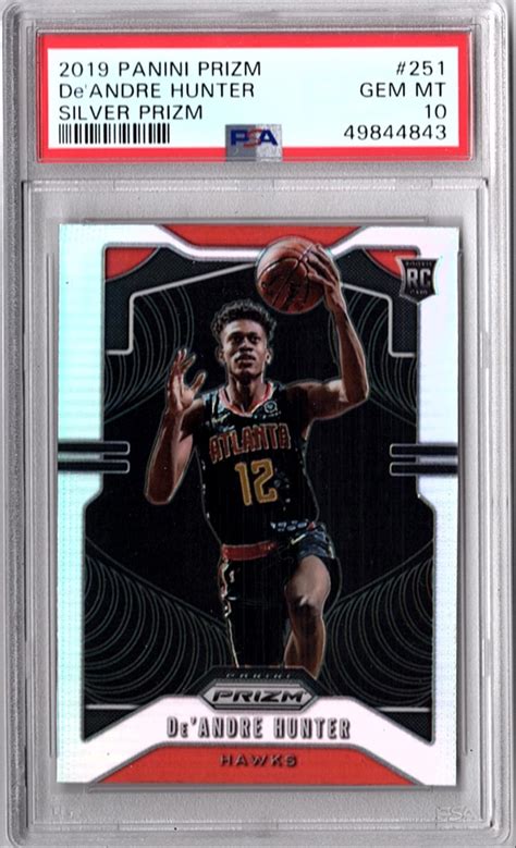 De Andre Hunter Panini Prizm Silver Rc Psa Myslabs