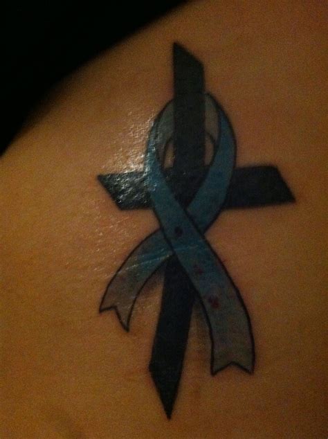 Details Cross With Cancer Ribbon Tattoo Best In Cdgdbentre