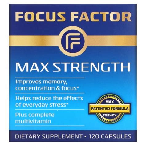 Focus Factor Max Strength 120 Capsules 120 Count Kroger