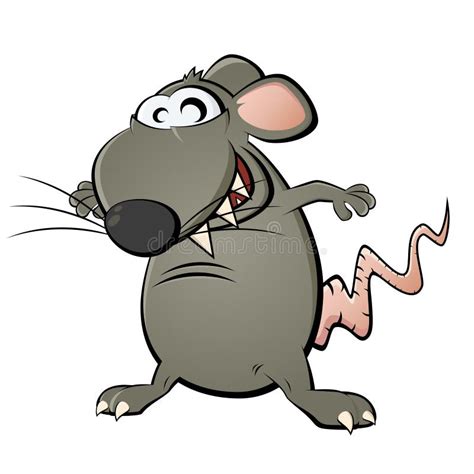 Funny cartoon rat stock vector. Illustration of grey - 24778021