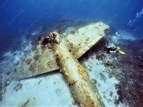 Japanese Navy Airplane Betty Bomber In Ww2 Chuuk Truk Lagoon