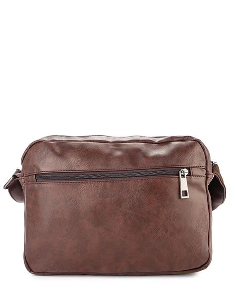 Distressed Leather Edc Crossbody Bag Dark Brown Urban State Indonesia