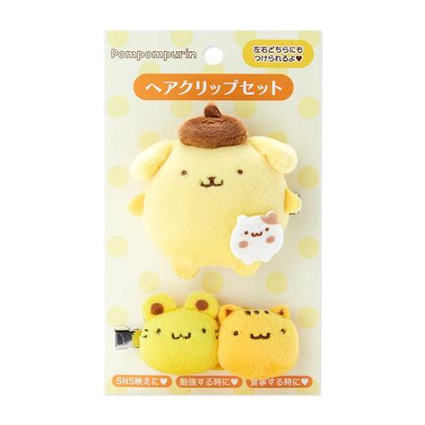 Pom Pom Purin Bagel Scone Hair Clip Set Sanrio Japan Verygoodsjp