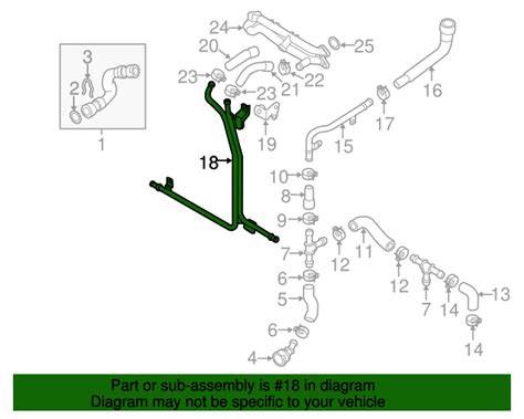 Audi Engine Coolant Pipe E F Audi Usa Parts