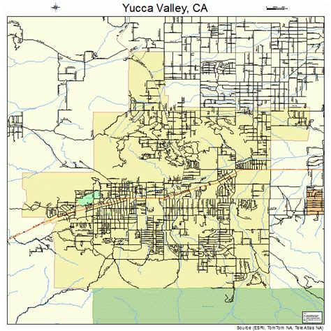 Yucca Valley California Street Map 0687056