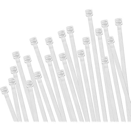 Ecrabone Zip Ties Assorted Sizes Inch Pack White Zip Cable