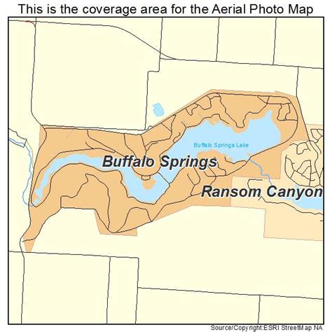 Aerial Photography Map of Buffalo Springs, TX Texas