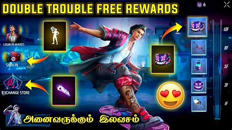 Double Trouble Event Free Rewards Tamil Free Fire New Event Tamil