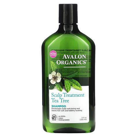 Avalon Organics Shampoo Scalp Treatment Tea Tree 11 Fl Oz 325 Ml