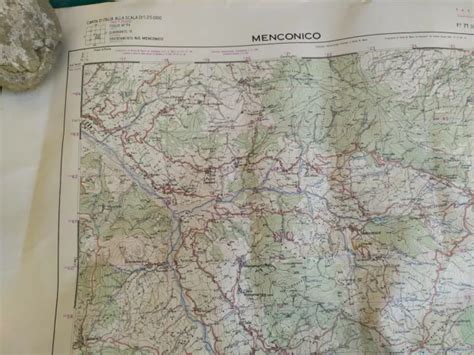 Carta D Italia Menconico Cartina Mappa Istituto Geografico Militare