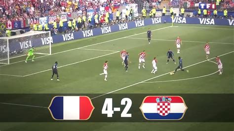 FRANCE 4 2 CROATIE LES BUTS SUR TF1 FINALE COUPE DU MONDE 2018