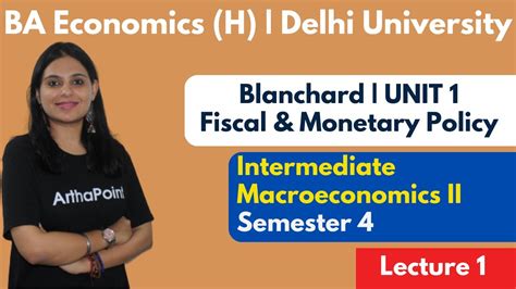 Eco H Sem Intermediate Macroeconomics Ii Unit Fiscal Monetary