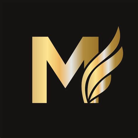 Premium Vector Letter M Wing Logo Design For Freight An