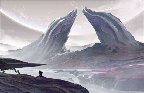 Speedpaint 01 Andrew Bosley Fantasy Setting Landscape Futuristic