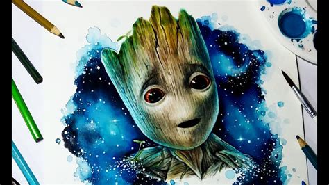 Groot Watercolor At PaintingValley Explore Collection Of Groot