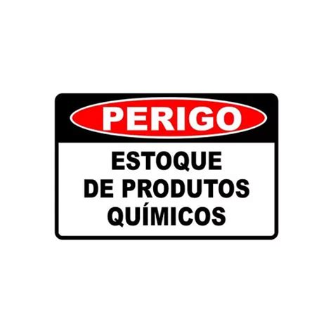 Kit 20 Placa De Sinalização Perigo Estoque De Produtos Qu