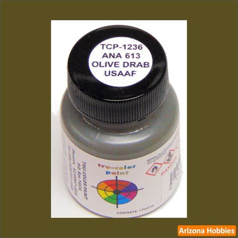 U S Army Navy Air Corps OLIVE DRAB ANA 613 1 Oz Tru Color Paint