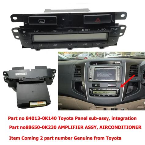 TOYOTA HILUX FORTUNER 2011 14 Amplifier Assy Airconditioner 88650