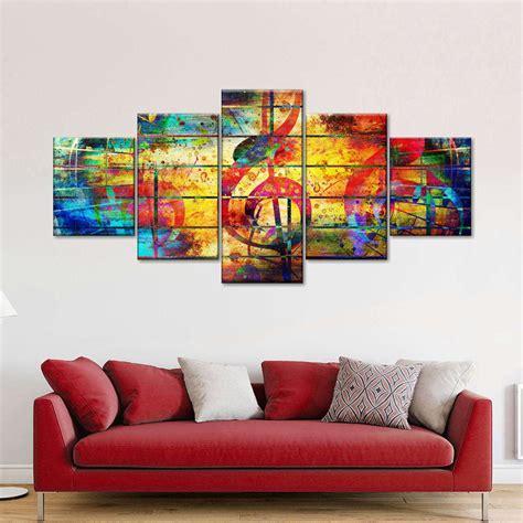 Colorful Music Collage Wall Art | Painting