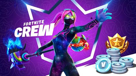 Fortnite Crew Paket JEDEN Monat 1000 VBucks Skin Battle Pass