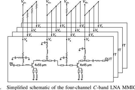 Figure From Monolithically Integrated C Band Low Noise Amplifiers For