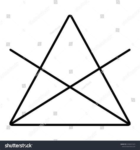 Washing Option Symbol Triangle Cross Icon Stock Vector Royalty Free