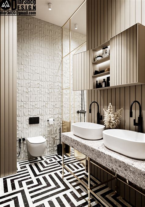 Bathroom design | visualization on Behance