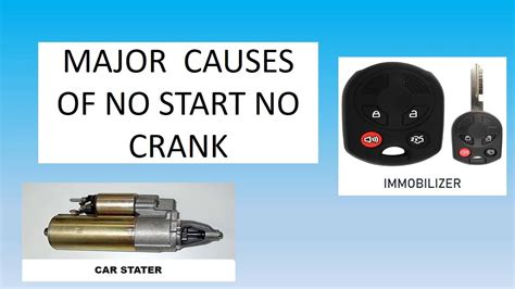 Major Causes Of No Start No Crank Problem Youtube