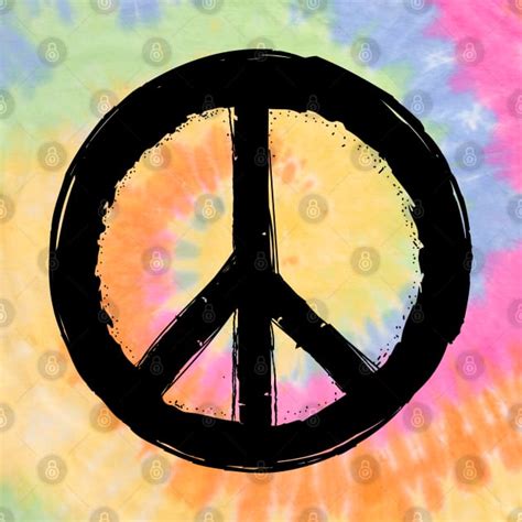 Vintage Peace Sign In Tie Dye Or Solids Peace Sign T Shirt Teepublic