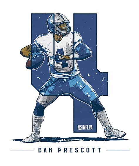 Dak Prescott Classic Digital Art By Kelvin Kent Pixels