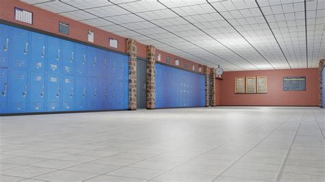 ArtStation - School Corridor | Game Assets