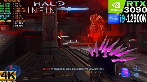 Halo Infinite Campaign Ultra Settings 4k Rtx 3090 I9 12900k Ddr5