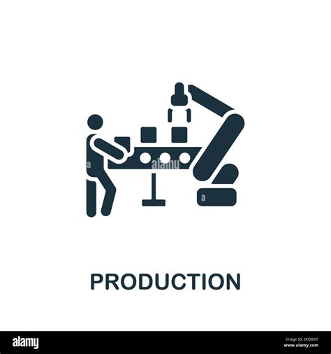 Production Icon Monochrome Simple Company Structure Icon For Templates