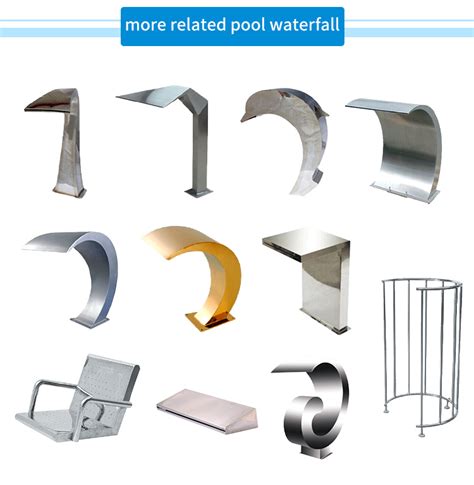 Stainless Steel Swimming Pool Water Curtain Gardening Outdoor Wall