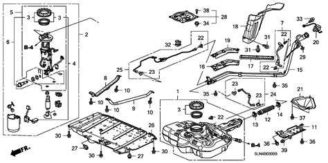 Honda Fit Pipe Fuel Tank Mounting Emissions Engine 17522 SLN A00