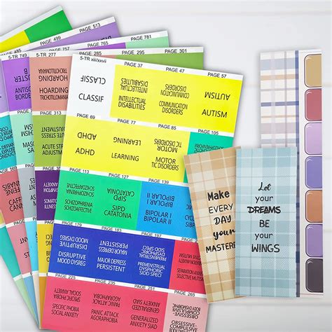 Buy Index Tabs For DSM 5 TR 2022 Color Coded DSM V TR Tabs Laminated