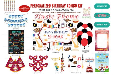 Music Theme Classic Kit | Birthday Party Supplies India Online