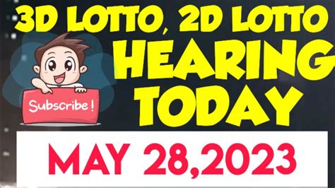 3D LOTTO SWERTRES HEARING TODAY AND 2D LOTTO MAY 28 2023 DAN GAMERS