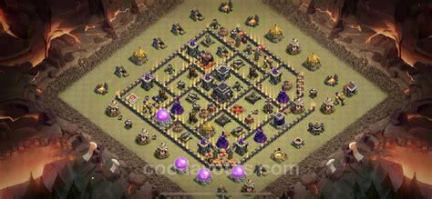 Best Anti 2 Stars War Base Th9 With Link 2023 Town Hall Level 9 Cwl