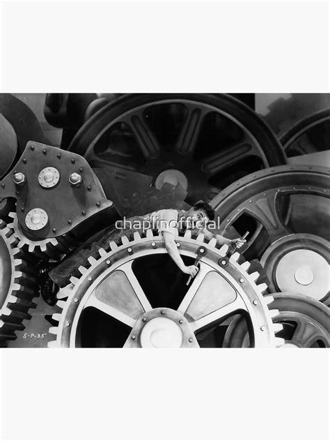 Charlie Chaplin Modern Times Cogs Sticker For Sale By