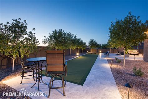 Modern Perimeter Overflow Spa Luxury Outdoor Living Space Queen