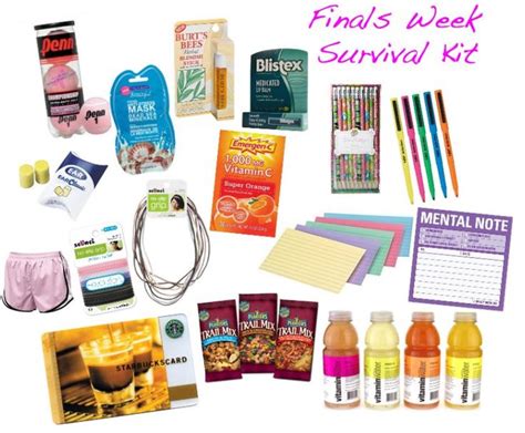 Finals Survival Kit Printables